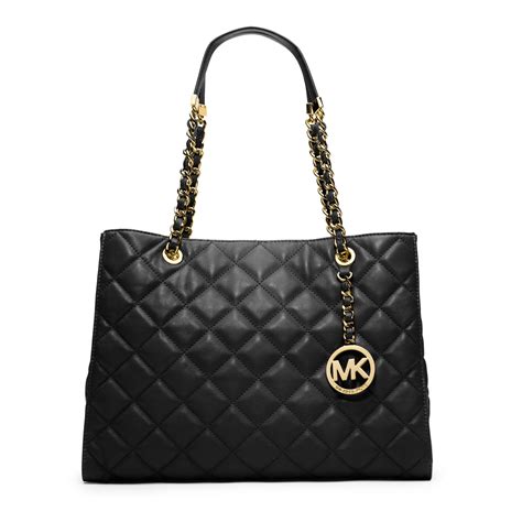 michael kors purse white and brown|michael kors black quilted handbags.